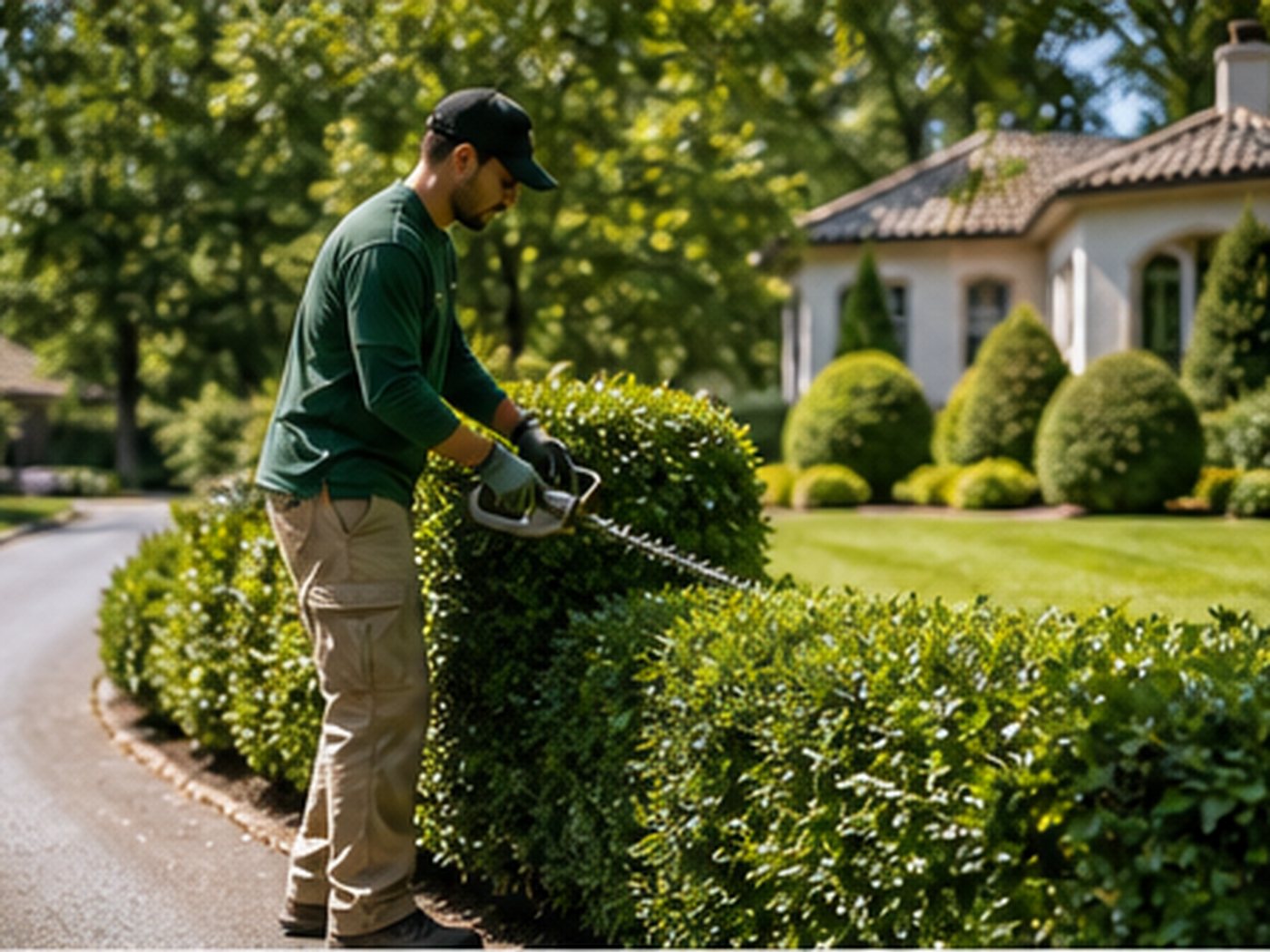Crisp driveway edging